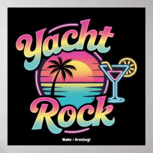 Poster Festa de Barco Faded Yacht Rock – Sons Suaves & Co