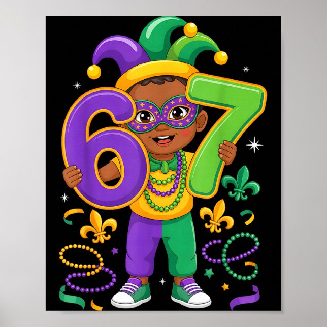 Poster Festa de Carnaval 67 Fantasia de Bobo Infantil Mar (Frente)