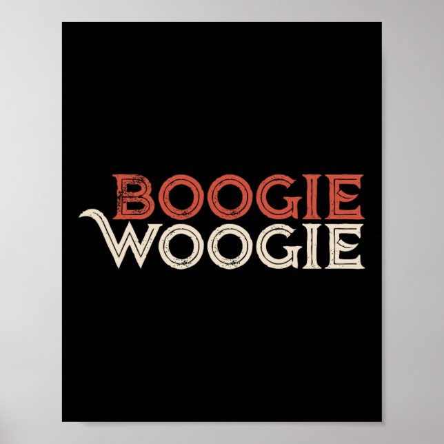 Poster Festa De Dança Boogie Woogie Para Dançarinos (Frente)