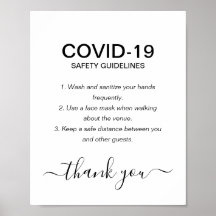 Festa de Diretrizes Simples de Segurança para Covi