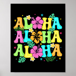 Poster Festa de Fantasias Havaianas Aloha Tropical Luau H