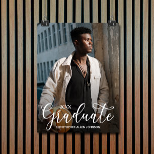 Poster Festa de formatura de Fotografias de Script Elegan