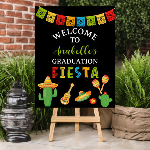 Poster Festa de formatura Fiesta Mexicana Black Welcome