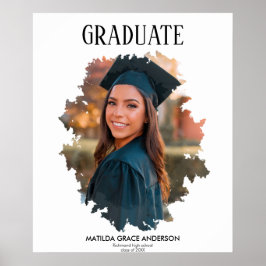 Poster Festa de formatura geométrica na moda