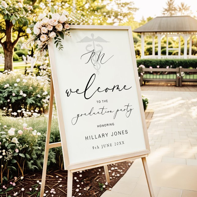 Poster Festa de formatura moderna de caligrafia (Criador carregado)