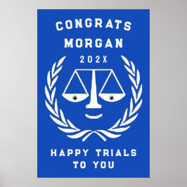 Poster Festa de formatura Personalizada da Faculdade de D