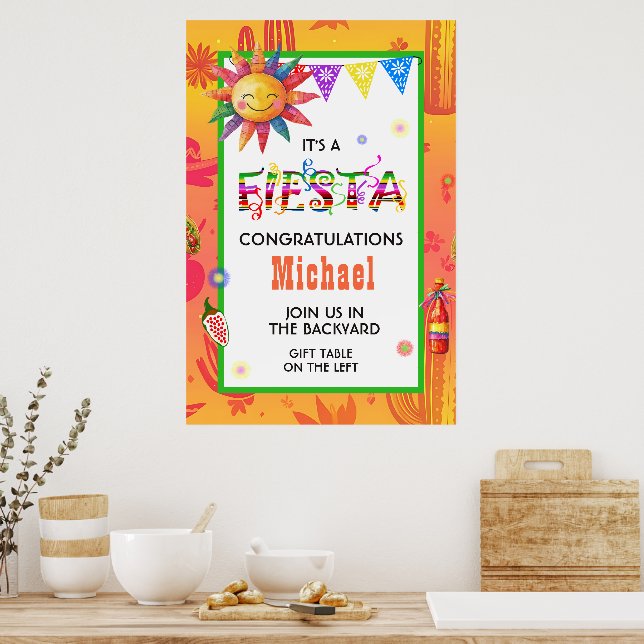 Poster Festa de Graduação Radiant Fiesta (Cozinha)