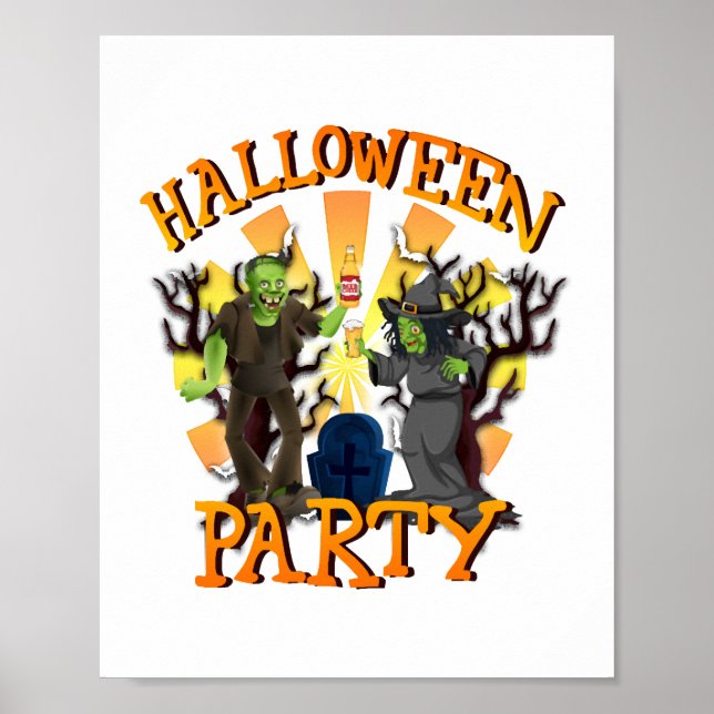 Poster Festa de Halloween (Frente)