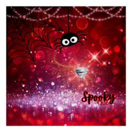 Póster Festa de Halloween Chic Spooky