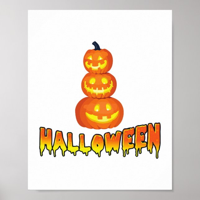 Poster Festa de Halloween, Halloween Pumpkins (Frente)