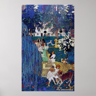 Poster Festa de Jardim com Cachorro e Gato, Jessie Willco