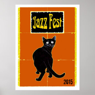 Póster Festa de Jazz Gato Negro 2015