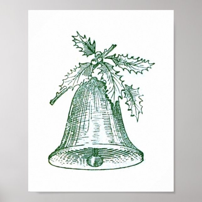 Poster Festa de Natal com Holly (Frente)