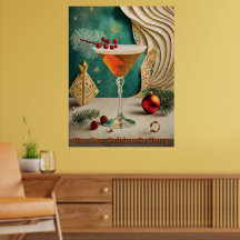 Festa de Natal de Cocktail da Metade do Século Hap