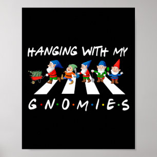 Poster Festa De Natal Divertida Com Os Meus Gnomos Para