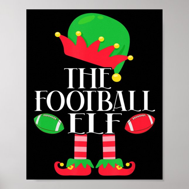 Poster Festa de Natal do Elf de Futebol, Pajama, (Frente)