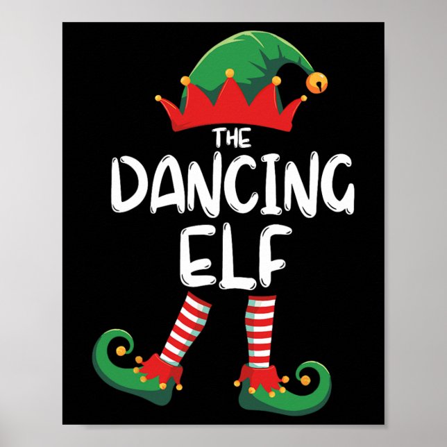 Poster Festa de Natal do Grupo Elf Matching Family (Frente)