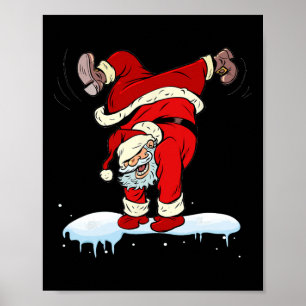 Poster Festa de Natal do Hip Hop Santa Claus