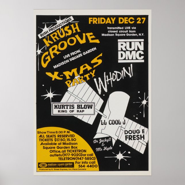 Poster Festa de Natal do Krush Groove (Frente)