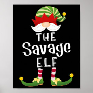 Poster Festa de Natal Engraçado do Grupo Savage Elf
