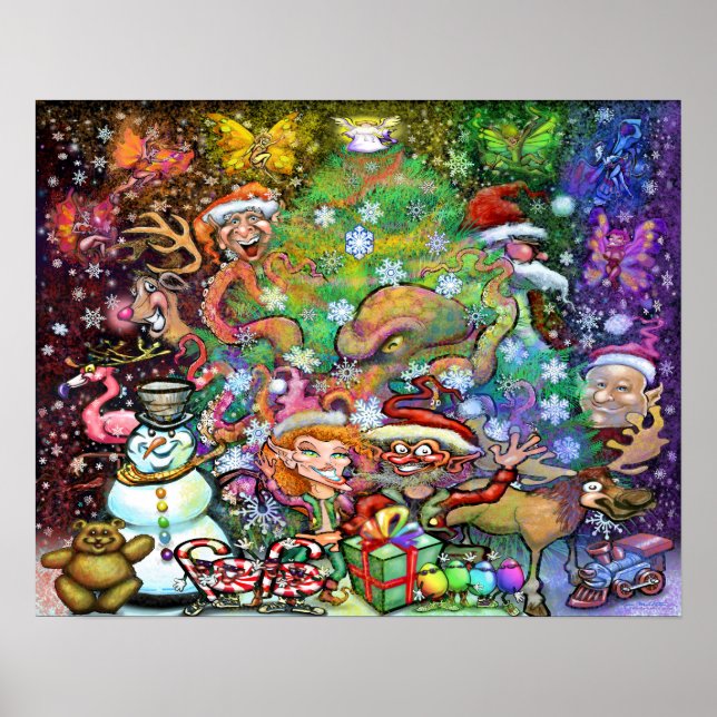 Poster Festa de Natal Mágico (Frente)