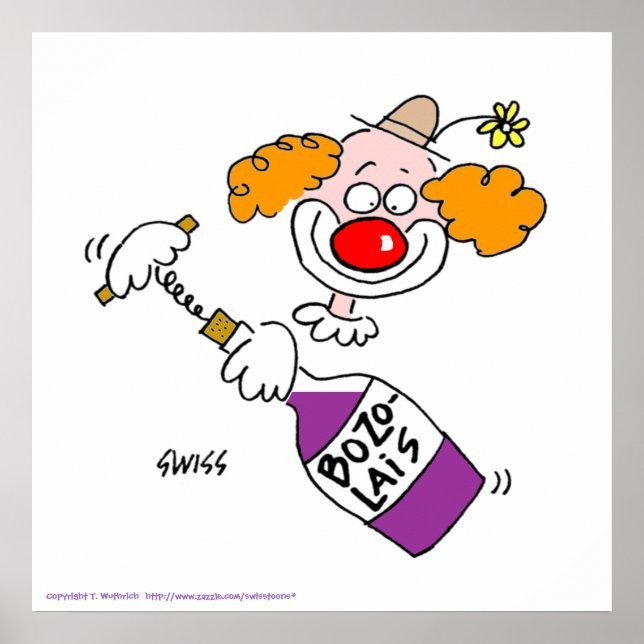 Poster Festa de Provando de vinho engraçada (Frente)