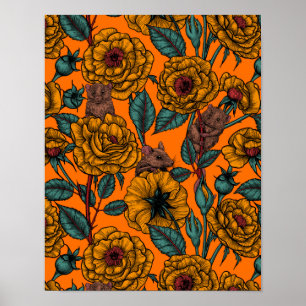 Poster Festa de ratos retrorreflectores