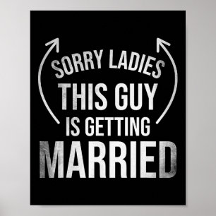 Poster Festa de Roupas do Solteiro Engraçado do Groom Wed