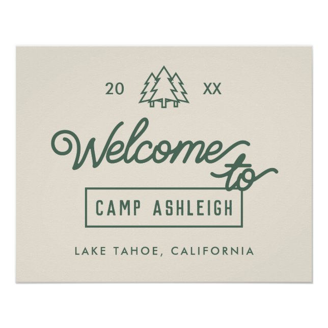 Póster Festa de solteira Adventure Camp (Frente)