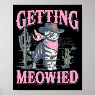 Poster Festa de solteira Cowgirl Ficando Enxuada Cat Bri