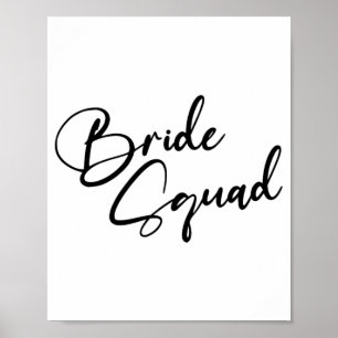 Poster Festa de solteira de Esquadrão de Noivas de Brides