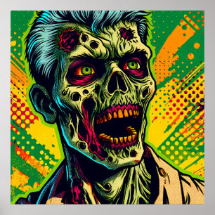 Poster Festa de Zombie Halloween Spooky