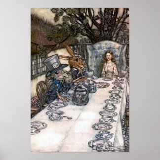 Póster Festa do Chá de Mad Hatter