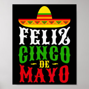 Poster Festa do Festival Mexicano Feliz Cinco De Mayo