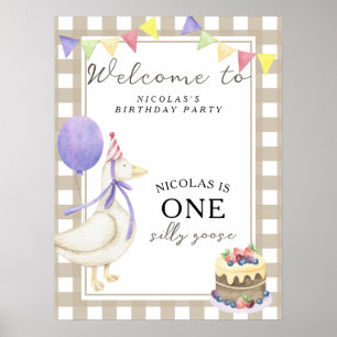 Poster Festa do primeiro aniversario Goose