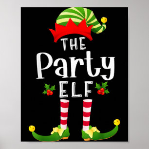 Poster Festa Duende de Natal Combinando Pijama Natal Part