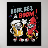 Festa Engraçada de Boom de Churrasco de Cerveja