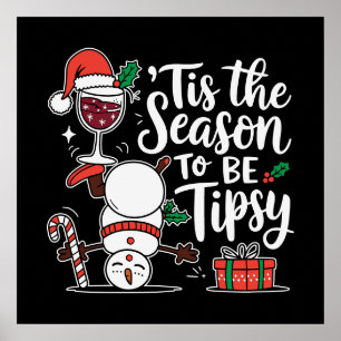 Poster Festa engraçada do bebendo Tipsy