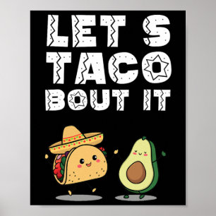Poster Festa Engraçado Taco Sobre Taco Cinco De Mayo