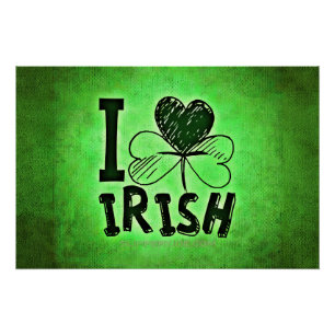 Póster Festa irlandesa do feriado do Dia de São Patrício 