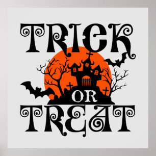 Poster Festa legal de trapaça de Halloween