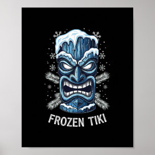 Poster Festa Luau Havaiana Tiki Congelada Fria Temporada