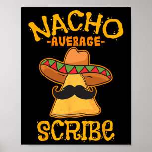 Poster Festa Mexicana Cinco De Mayo do Nacho Average Scri