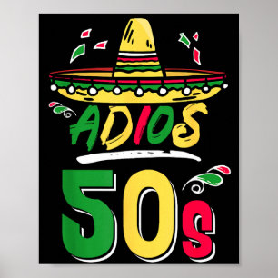 Poster Festa Mexicana de 60 Anos de Aniversário Fiesta Ci