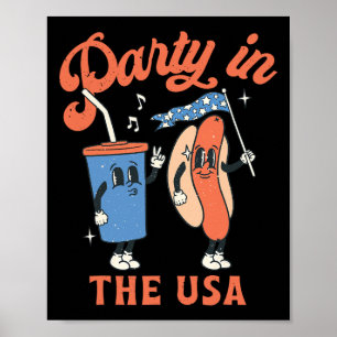 Poster Festa Nos EUA Camisas Engraçadas 4 De Julho Menino