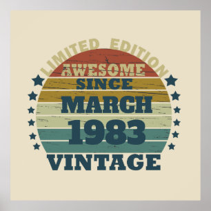 Poster Festa personalizada de aniversário de 40 anos de q