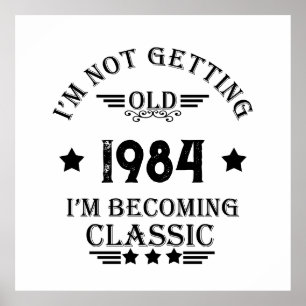 Poster Festa personalizada de aniversário de 40 anos de q