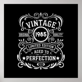 Poster Festa personalizada de aniversário de 40 anos de q