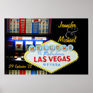 Póster Festa Personalizada de Las Vegas está aqui