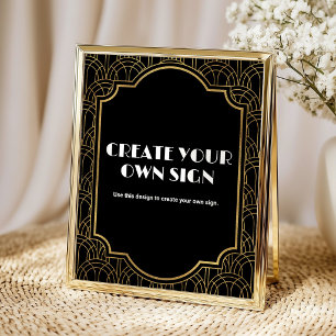 Poster Festa Personalizada Gatsby Roaring 20s